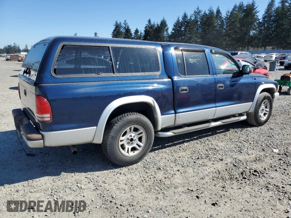 2003 Dodge Dakota SLT with VIN 1D7HL48N03S299182, listed as a Copart auction lot 53520675 with 0 mi miles and Salvage Title. Bid and sale history available at carsss.com. Image 3.