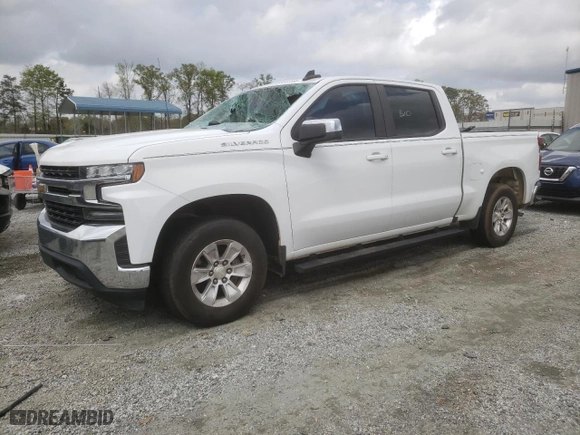 2019 Chevrolet Silverado 1500 LT with VIN 3GCPWCEK9KG145786, listed as a Copart auction lot 51367665 with 57,911 mi miles and Salvage Title. Bid and sale history available at carsss.com. Image 1.
