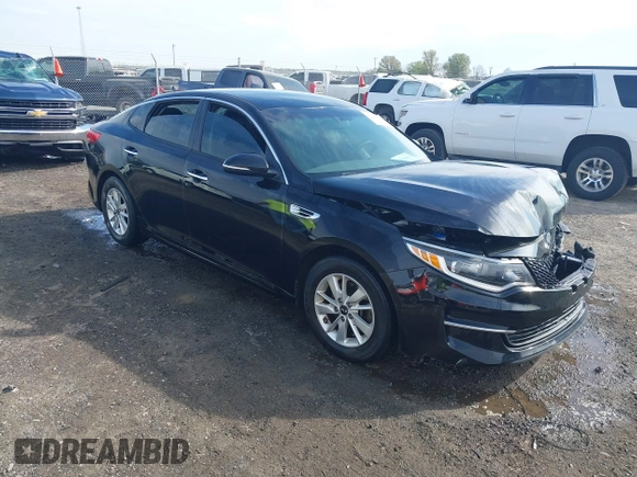 2016 Kia Optima LX with VIN 5XXGT4L35GG039310, listed as a IAAI auction lot 41910960 with 91,662 mi miles. Bid and sale history available at carsss.com. Image 1.