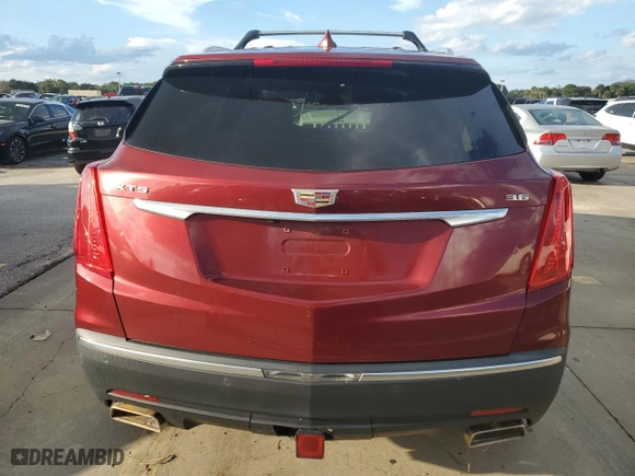 2017 Cadillac XT5 Premium Luxury FWD with VIN 1GYKNCRS3HZ111028, listed as a Copart auction lot 79970044 with 0 mi miles and Salvage Title. Bid and sale history available at carsss.com. Image 6.