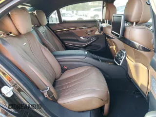 2016 Mercedes-Benz S-Class AMG S 63 with VIN WDDUG7JB4GA242581, listed as a Copart auction lot 75032044 with 77,302 mi miles and Salvage Title. Bid and sale history available at carsss.com. Image 10.