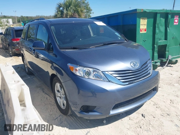 2017 Toyota Sienna LE Auto Access Seat with VIN 5TDKZ3DC3HS869446, listed as a IAAI auction lot 41828033 with 61,082 mi miles and . Bid and sale history available at DreamBid. Image 1.