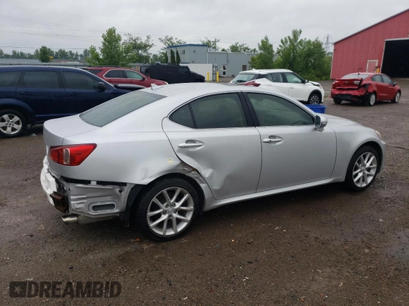 2011 Lexus IS 250 with VIN JTHCF5C29B5045464, listed as a Copart auction lot 61548185 with 116,761 mi miles and Clean title. Bid and sale history available at DreamBid. Image 3.