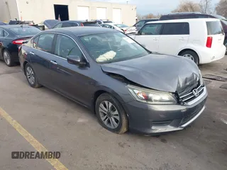 2014 Honda Accord LX z VIN 1HGCR2F35EA065249, wystawiony jako IAAI lot #41856133 z przebiegiem 159 846 mil mil oraz . Historia ofert i sprzedaży dostępna na DreamBid. Obrazek 1.