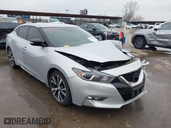 2017 Nissan Maxima S with VIN 1N4AA6AP0HC413164, listed as a IAAI auction lot 41497747 with 225,799 mi miles and . Bid and sale history available at DreamBid. Image 1.