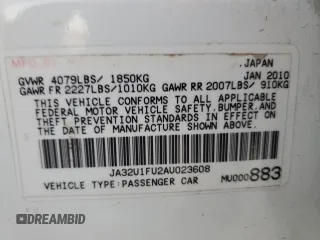 2010 Mitsubishi Lancer DE with VIN JA32U1FU2AU023608, listed as a Copart auction lot 77461714 with 132,895 mi miles and Salvage Title. Bid and sale history available at DreamBid. Image 13.