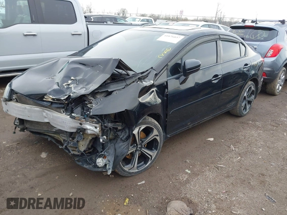 2015 Honda Civic Sedan Si with VIN 2HGFB6E55FH705829, listed as a IAAI auction lot 41876037 with 225,490 mi miles. Bid and sale history available at carsss.com. Image 17.