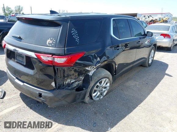 2020 Chevrolet Traverse LS z VIN 1GNERFKW0LJ172972, wystawiony jako IAAI lot #42011302 z przebiegiem 90 799 mil mil oraz . Historia ofert i sprzedaży dostępna na DreamBid. Obrazek 4.