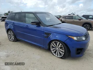 2016 Land Rover Range Rover Sport SVR with VIN SALWZ2EF1GA551964, listed as a Copart auction lot 81150084 with 39,695 mi miles and Salvage title. Bid and sale history available at DreamBid. Image 4.