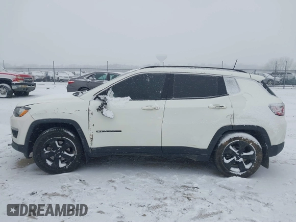 2018 Jeep Compass Latitude with VIN 3C4NJCBB8JT502584, listed as a IAAI auction lot 41559505 with 72,523 mi miles and . Bid and sale history available at DreamBid. Image 14.