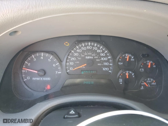 2005 Chevrolet TrailBlazer LT with VIN 1GNDT13S252266814, listed as a Copart auction lot 48248945 with 249,013 mi miles and Salvage Title. Bid and sale history available at carsss.com. Image 9.