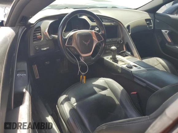 2014 Chevrolet Corvette 3LT with VIN 1G1YE2D72E5100689, listed as a Copart auction lot 50596915 with 83,073 mi miles and Salvage title. Bid and sale history available at DreamBid. Image 8.