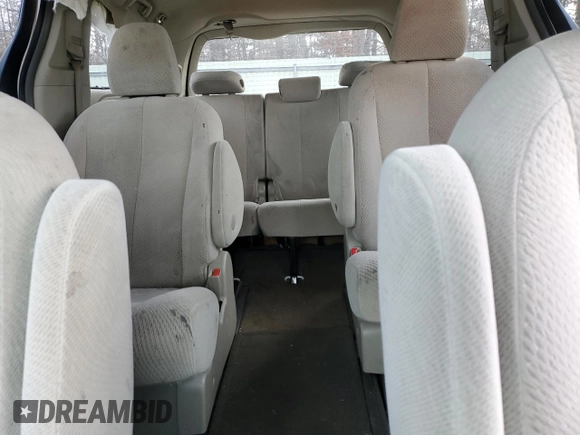 2012 Toyota Sienna LE with VIN 5TDJK3DC5CS040337, listed as a Copart auction lot 50701935 with 201,024 mi miles and Salvage Title. Bid and sale history available at carsss.com. Image 10.