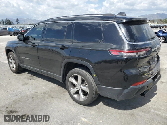 2021 Jeep Grand Cherokee Limited with VIN 1C4RJJBG5M8175694, listed as a Copart auction lot 51839205 with 52,362 mi miles and Salvage title. Bid and sale history available at DreamBid. Image 2.