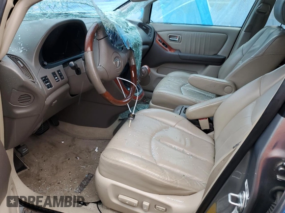 2003 Lexus RX 300 with VIN JTJGF10U330160493, listed as a Copart auction lot 80071974 with 0 mi miles and Salvage Title. Bid and sale history available at carsss.com. Image 7.