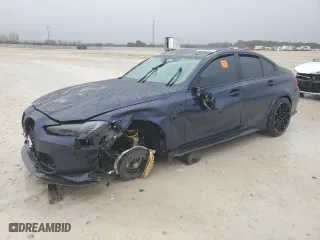 2022 BMW M3 Competition xDrive with VIN WBS43AY00NFM14007, listed as a Copart auction lot 44983285 with 0 mi miles and Salvage Title. Bid and sale history available at carsss.com. Image 1.