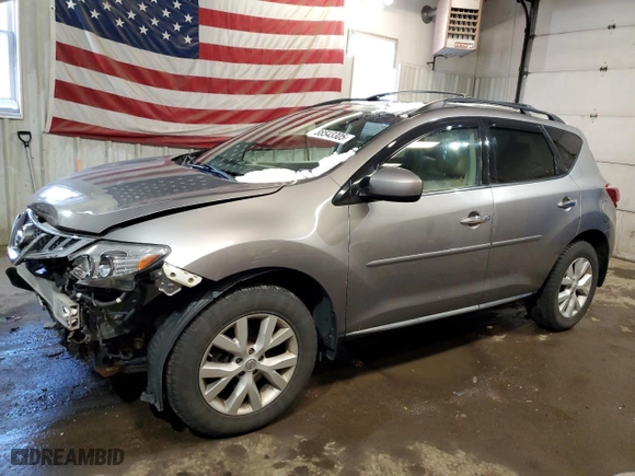 2012 Nissan Murano LE with VIN JN8AZ1MW0CW218749, listed as a Copart auction lot 88543305 with 106,707 mi miles and Salvage Title. Bid and sale history available at carsss.com. Image 1.