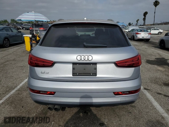 2016 Audi Q3 Premium Plus with VIN WA1BFCFS9GR014772, listed as a Copart auction lot 61780765 with 54,300 mi miles and Clean title. Bid and sale history available at DreamBid. Image 6.