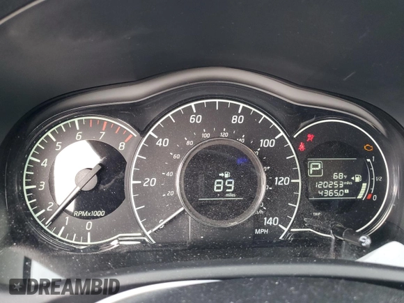 2016 Nissan Note SR with VIN 3N1CE2CP1GL388326, listed as a Copart auction lot 48558535 with 120,253 mi miles and Salvage title. Bid and sale history available at DreamBid. Image 9.