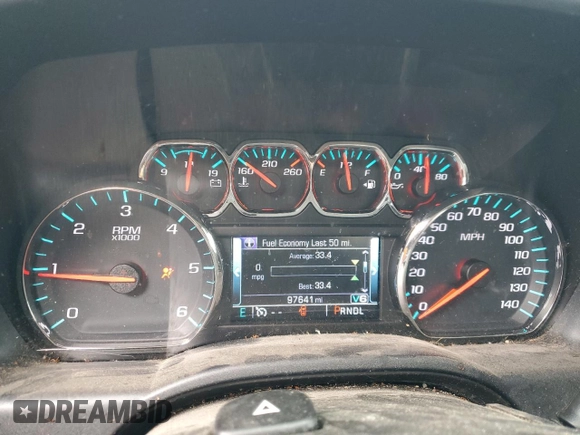2017 Chevrolet Silverado 1500 LT with VIN 1GCRCREH3HZ353132, listed as a Copart auction lot 47056205 with 97,641 mi miles and Salvage Title. Bid and sale history available at DreamBid. Image 9.