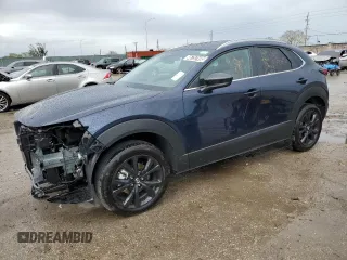 2025 Mazda CX-30 2.5 S Select Sport with VIN 3MVDMBBM7SM778294, listed as a Copart auction lot 46757495 with 3,755 mi miles and Clean Title. Bid and sale history available at carsss.com. Image 1.