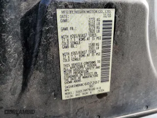 2011 Nissan Pathfinder LE with VIN 5N1AR1NBXBC607207, listed as a Copart auction lot 85751424 with 152,281 mi miles and Salvage Title. Bid and sale history available at carsss.com. Image 13.