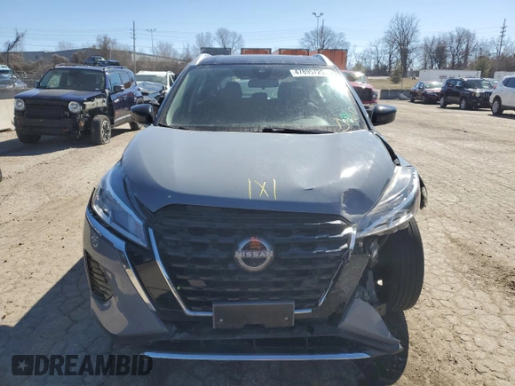 2022 Nissan Kicks SV with VIN 3N1CP5CV0NL497044, listed as a Copart auction lot 47895725 with 36,123 mi miles and Salvage Title. Bid and sale history available at carsss.com. Image 5.