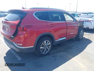 2019 Hyundai Santa Fe SEL with VIN 5NMS33AD7KH113627, listed as a IAAI auction lot 41857170 with 75,813 mi miles and . Bid and sale history available at DreamBid. Image 4.