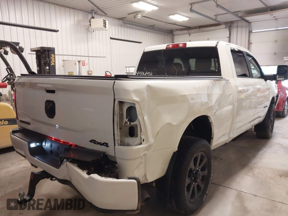 2023 Ram 2500 Big Horn with VIN 3C6UR5DL9PG517240, listed as a IAAI auction lot 41530171 with 22,182 mi miles. Bid and sale history available at carsss.com. Image 4.