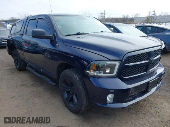 2018 Ram 1500 Express with VIN 1C6RR7FG4JS269271, listed as a IAAI auction lot 41763984 with 47,447 mi miles. Bid and sale history available at carsss.com. Image 1.
