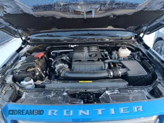 2024 Nissan Frontier SV with VIN 1N6ED1FKXRN650413, listed as a Copart auction lot 43301515 with 7,991 mi miles and Salvage title. Bid and sale history available at DreamBid. Image 12.