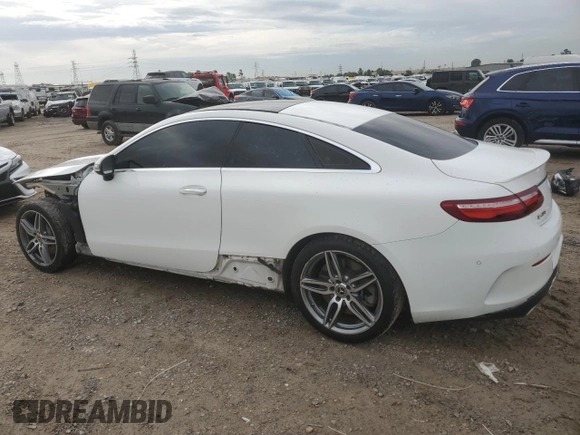 2018 Mercedes-Benz E 400 with VIN WDD1J6FB0JF021464, listed as a Copart auction lot 51006845 with 80,936 mi miles and Salvage Title. Bid and sale history available at carsss.com. Image 2.
