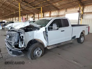 2025 Ford F-250 XL with VIN 1FT7X2BA3SEC01568, listed as a Copart auction lot 64366855 with 10,503 mi miles and Salvage title. Bid and sale history available at DreamBid. Image 1.