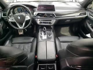 2019 BMW 7 Series 750i with VIN WBA7F0C58KGM24375, listed as a Copart auction lot 73192983 with 0 mi miles. Bid and sale history available at carsss.com. Image 8.