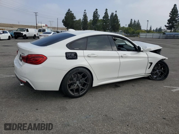 2019 BMW 4 Series 440i with VIN WBA4J5C50KBU79088, listed as a Copart auction lot 62360335 with 46,540 mi miles and Salvage title. Bid and sale history available at DreamBid. Image 3.