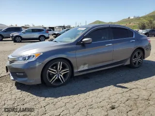 2017 Honda Accord Sedan Sport with VIN 1HGCR2F58HA163522, listed as a Copart auction lot 51889785 with 148,155 mi miles and Salvage Title. Bid and sale history available at carsss.com. Image 1.