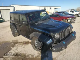 2022 Jeep Wrangler Unlimited Rubicon with VIN 1C4JJXR62NW170222, listed as a Copart auction lot 80116894 with 40,142 mi miles and Salvage title. Bid and sale history available at DreamBid. Image 4.