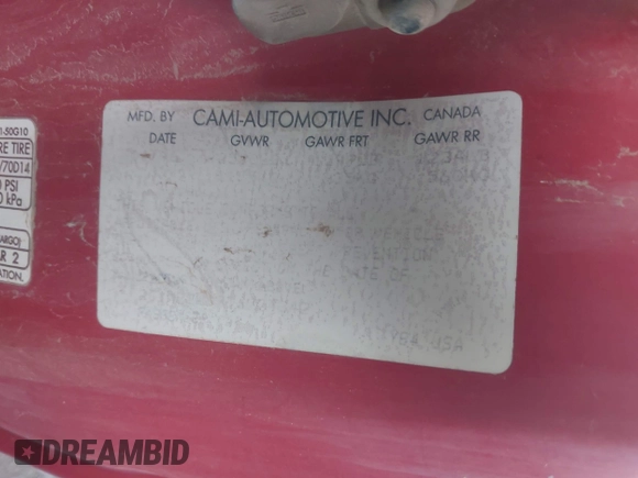 1996 Chevrolet Metro with VIN 2C1MR2269T6774342, listed as a IAAI auction lot 42196255 with 142,330 mi miles and . Bid and sale history available at DreamBid. Image 9.