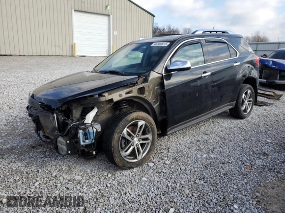 2017 Chevrolet Equinox Premier with VIN 2GNALDEK5H1575926, listed as a Copart auction lot 46900915 with 129,635 mi miles and Salvage Title. Bid and sale history available at DreamBid. Image 1.