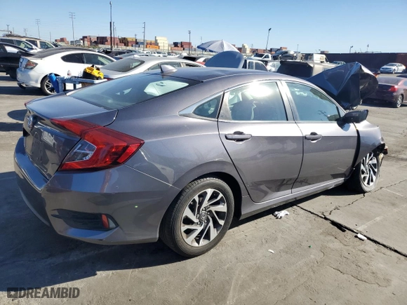 2017 Honda Civic Sedan EX with VIN 19XFC2F71HE208795, listed as a Copart auction lot 88791085 with 0 mi miles and Salvage Title. Bid and sale history available at carsss.com. Image 3.