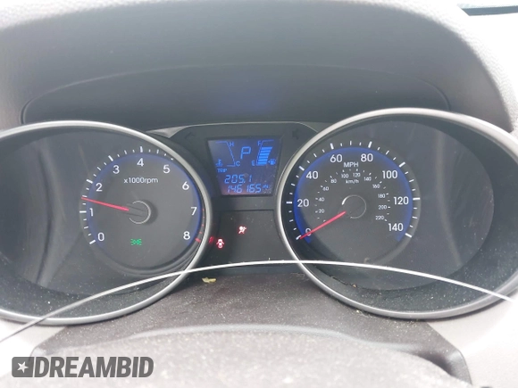 2010 Hyundai Tucson GLS with VIN KM8JT3AC2AU086066, listed as a IAAI auction lot 41973517 with 146,165 mi miles and . Bid and sale history available at DreamBid. Image 7.