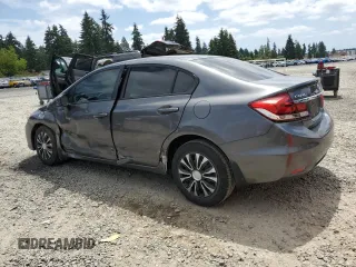 2013 Honda Civic LX with VIN 2HGFB2F55DH302308, listed as a Copart auction lot 60757165 with 70,204 mi miles and Salvage title. Bid and sale history available at DreamBid. Image 2.