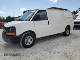 2013 Chevrolet Express Cargo with VIN 1GCWGFCA4D1185022, listed as a Copart auction lot 64027655 with 235,556 mi miles and Clean title. Bid and sale history available at DreamBid. Image 1.