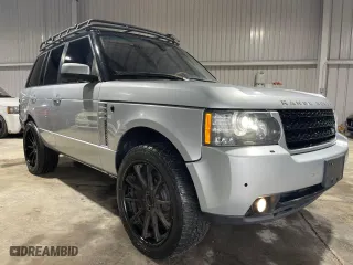 2011 Land Rover Range Rover HSE LUX with VIN SALMF1D42BA355759, listed as a Copart auction lot 52832745 with 77,618 mi miles and Salvage Title. Bid and sale history available at carsss.com. Image 1.