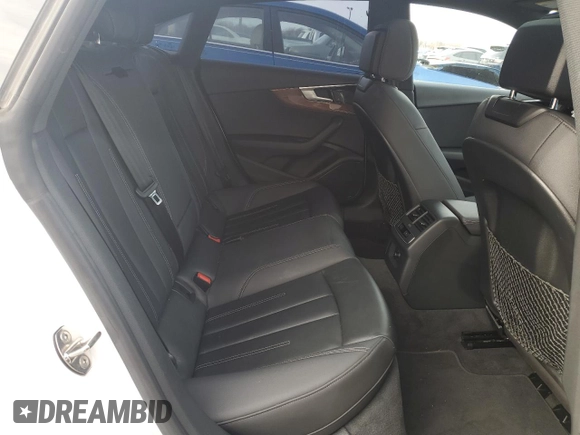 2020 Audi A5 Sportback Premium with VIN WAUANCF50LA004944, listed as a Copart auction lot 43199955 with 77,780 mi miles and Salvage Title. Bid and sale history available at carsss.com. Image 10.