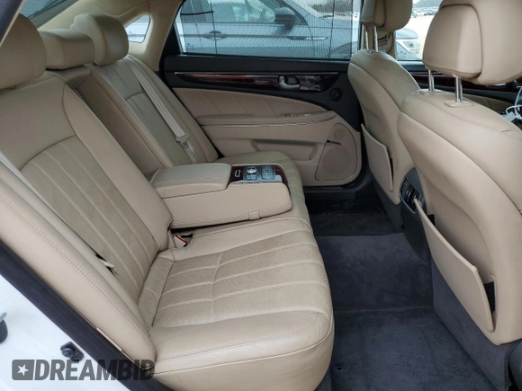 2011 Hyundai Equus Signature with VIN KMHGH4JF7BU038933, listed as a Copart auction lot 48356535 with 184,379 mi miles and Salvage title. Bid and sale history available at DreamBid. Image 10.