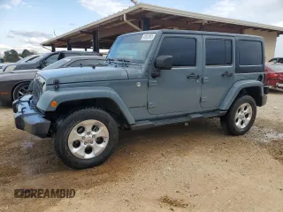 2014 Jeep Wrangler Unlimited Sahara with VIN 1C4BJWEG1EL266325, listed as a Copart auction lot 48503905 with 107,675 mi miles and Salvage Title. Bid and sale history available at carsss.com. Image 1.