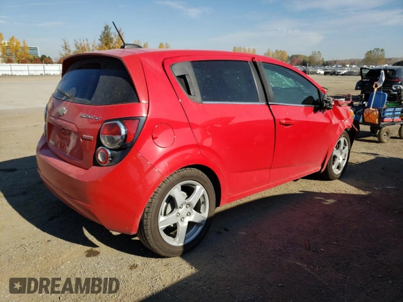 2016 Chevrolet Sonic LT with VIN 1G1JC6SBXG4155762, listed as a Copart auction lot 76995744 with 116,254 mi miles and Salvage Title. Bid and sale history available at carsss.com. Image 3.