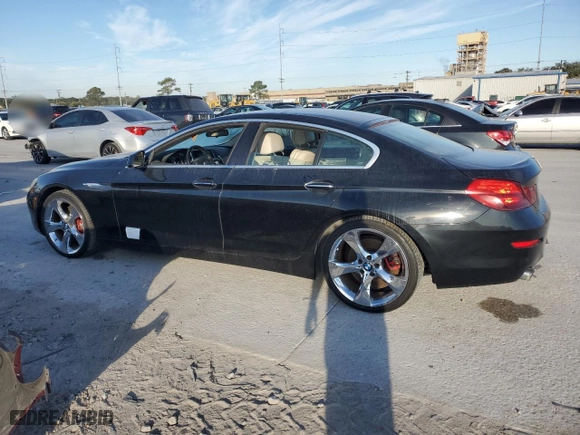 2013 BMW 6 Series 640i with VIN WBA6A0C50DDZ04330, listed as a Copart auction lot 77169384 with 141,348 mi miles and Salvage Title. Bid and sale history available at carsss.com. Image 2.