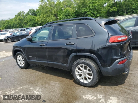 2016 Jeep Cherokee Sport with VIN 1C4PJMABXGW191341, listed as a Copart auction lot 59394975 with 116,385 mi miles and Salvage title. Bid and sale history available at DreamBid. Image 2.